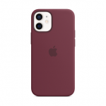 Apple iPhone 12 mini Silikoninis dėklas su MagSafe, Slyvų violetinė (Plum)