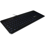 CANYON klaviatūra HKB-5 EN/RU LED Multimedia Slim, juoda