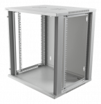 DELTACO 19 colių spintelė, 12U, 540x450mm, stovima arba sieninė, stiklinė