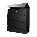 Orno Borneo cinkuoto plieno pa&scaron;to dėžutė juoda