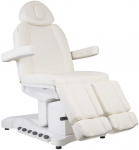 Activeshop Kosmetologinis krėslas Azzurro Pedi Pro Electric 3 Motor Foot Control Baltas Heated