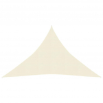 Uždanga nuo saulės, kreminė, 3,5x3,5x4,9m, HDPE, 160g/m&sup2;