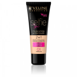 Eveline Cosmetics Selfie Time Foundation & Maskuoklis 01 Porcelianas, 30 ml