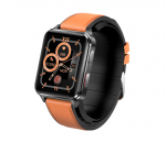 I&scaron;manusis laikrodis Kumi KU5 Pro, Juodos spalvos korpusas su rudos spalvos dirželiu