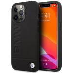 BMW Signature Logo Imprint MagSafe - dėklas skirtas Apple iPhone 14 Pro Juodas