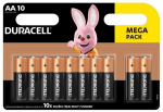 Duracell Basic alkaline batteries, 10 pcs (AA)