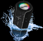 Speaker SVEN PS-285, juodas (20W, Atsparus vandeniui (IPx7), TWS, Bluetooth, FM, USB, Micro SD, 3000mA*h), SV-020873