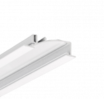 LED juostos profilis FLAT8 H/UX, baltas, 2m