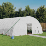 &Scaron;iltnamis su plieno rėmu, baltos spalvos, 22x6x2,85m, 132m&sup2;