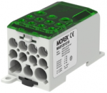Morek MAB1281G10 Paskirstymo blokas - paskirstymas OJL280A saugikliai į: 1xAl/Cu 35-120 out: 2x6-35mm2/5x2.5-16mm2/4x2.5-10mm2 1000V MAB1281G10