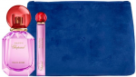 Chopard Luxury Naturals parfumerijos rinkinys Chopard: Happy Felicia Roses, Eau De Parfum, Moterims, 100 ml + Happy Felicia Roses, Eau De Parfum, Moterims, 10 ml + Chopard, Sintetinė oda, Krep&scaron;ys, Kelnių mai&scaron;elis, Mėlyna, Moterims, 2,4 x 9 x 6,2 Moterims