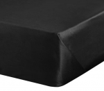 Eurofirany DIVA LINE DINA medvilninio satino paklodė be elastinės gumos, 180 x 210 cm, spalva: juoda