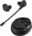 Jlab Work Buds True Belaidės Earbuds Juodas Bluetooth In-Ear-Ausinės, Abnehmbares Mikrofonas su Triuk&scaron;mo slopinimas