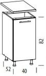 Liveo Pastatoma spintelė TIFFANY T15/D40