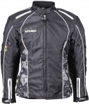 Women&rsquo;s Moto Jacket W-TEC Calvaria NF-2406- Colour Juodas-Baltas with Graphics, Size L