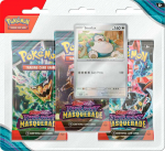 Pokemon Pokemon TCG &ndash; Scarlet & Violet 6 Twilight Masquerade Checklane 3 pakuotės lizdinė plok&scaron;telė &ndash; Snorlax