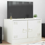 TV staliukas Televizoriaus spintelė, baltos spalvos, 67x39x44cm, plienas