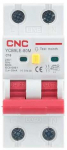 CNC Nuotėkio relė su automatiniu i&scaron;jungikliu, 2P, 16A, C klasės, 30mA, 6kA