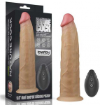 LOVETOY 9,0 colio dvisluoksnis Platinum silikoninis rotatorius