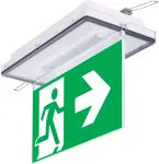 10W avarinis/evakuacinis &scaron;viestuvas VELLA SCH 350 M 3H AT IP65, baltas