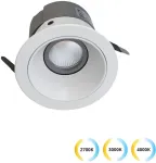 12W LED įleidžiamas &scaron;viestuvas ALEA, baltas, 2700/3000/4000K, 3914-011W-3-S-38
