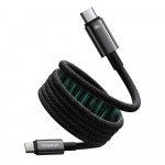 Baseus Tungsten Gold įkrovimo kabelis USB-C į USB-C 100 W 1 m (juodas)