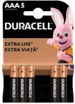 Elementai DURACELL, AAA/LR03, 1.5V, 5vnt.
