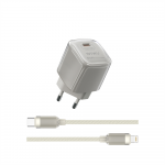 WIWU Jello 20 W GaN įkroviklio rinkinys Wi-U016 C-L, ES ki&scaron;tukas