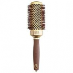 Olivia Garden Expert Blowout Shine Round Wavy Bristles Gold & Brown ( 45 mm ) - Kulat&yacute; foukac&iacute; kart&aacute;č