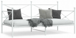 Dieninė lova be čiužinio Balta 100x200 cm Plienas