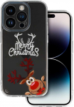 Tel Protect Christmas dėklas skirtas Samsung S23 Ultra Design 1 Clear