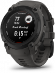 I&scaron;manusis laikrodis Garmin Instinct E, 40 mm Juodas su anglies spalvos dirželiu