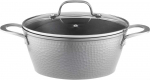 Aliuminio puodas su dangteliu Burbulas 28 cm 6,5 l AMBITION