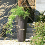 Sodo vazonas 78cm Matuba Slim antracitinis PROSPERPLAST