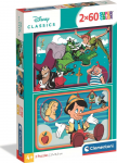 Clementoni Dėlionė 2x60 vnt. - Disney klasika