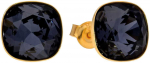 Diamond Sky Jewelry Sidabriniai auskarai moterims DiamondSky &bdquo;Glare (Graphite)&ldquo; su Swarovski kristalais