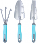 Extralink 3 dalių sodo įrankių rinkinys: mentelė, kastuvas, grėblys