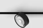10,8W LED &scaron;viestuvas SOL į magnetinę sistemą IN_LINE, juodas, 3000K, 48V, 38&deg;