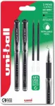 Uni-ball Gel Impact 153 2 mėlyni geliniai rutuliniai ra&scaron;ikliai + 2 užpildai, linijos plotis 1,0 mm