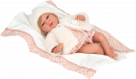 Arias lėlytė kūdikėlis su kailinukais, 40 cm