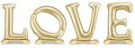 Party Deco PartyDeco Pastatomas balionai LOVE 350x114 cm