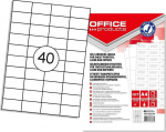 Office Products Etiketės Office Products A4 48,5x25,4 mm baltos (100)