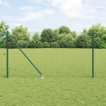 Tvora su stulpais Žalia 1 x 25 m Plienas ir PVC
