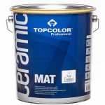 Sienų dažai su keramikos priedais TOPCOLOR CERAMIC MAT balta visi&scaron;kai matiniai 5 L