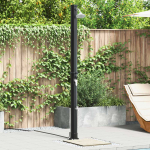 Lauko saulės du&scaron;as Juoda 217 cm PVC ir aliuminis