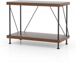 KNYGA Promotions Ekrano stovas, 2 auk&scaron;tų, 59.7x29.2x147.3 cm, rudos spalvos