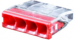 Hismart Universali laidų jungtis, 4x 0.5-2.5mm&sup2;, 24A, 450V, 100vnt.