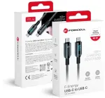USB C į USB C laidas Forcell F-Energy QC4.0 PD 3A 60W skaitmeninis 1,2 m C274 juodas