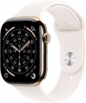 Apple Watch Series 11 GPS + Cellular 42mm Gold Titanium Case with Light Blush Sport Band - M/L - MF8X4ET/A