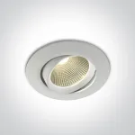 12W LED įleidžiamas, pakreipiamas &scaron;viestuvas, baltas, 3000/3500/4000K, dimeriuojamas, 11112/W/V